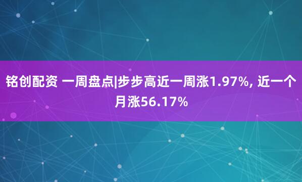 铭创配资 一周盘点|步步高近一周涨1.97%, 近一个月涨56.17%