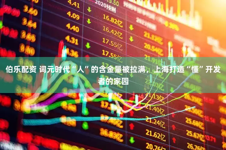 伯乐配资 词元时代“人”的含金量被拉满，上海打造“懂”开发者的家园